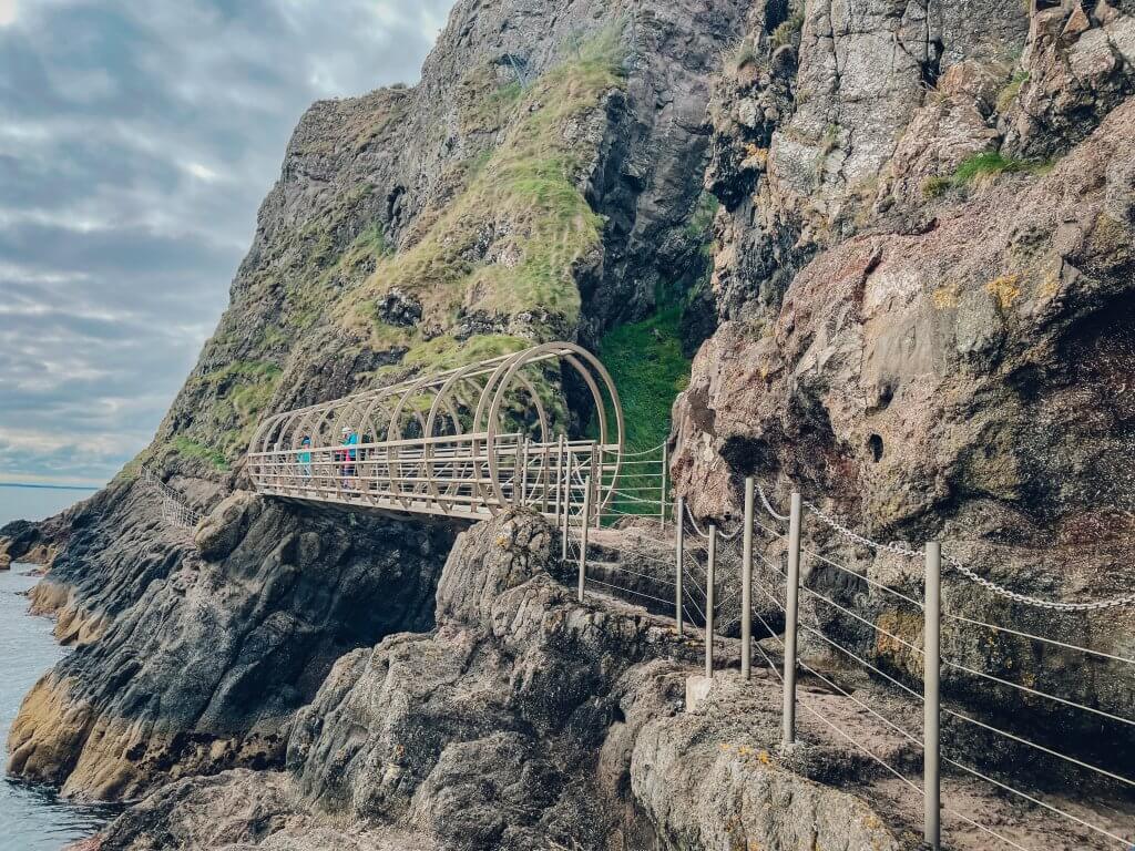 The Gobbins Cliff Walk in County Antrim