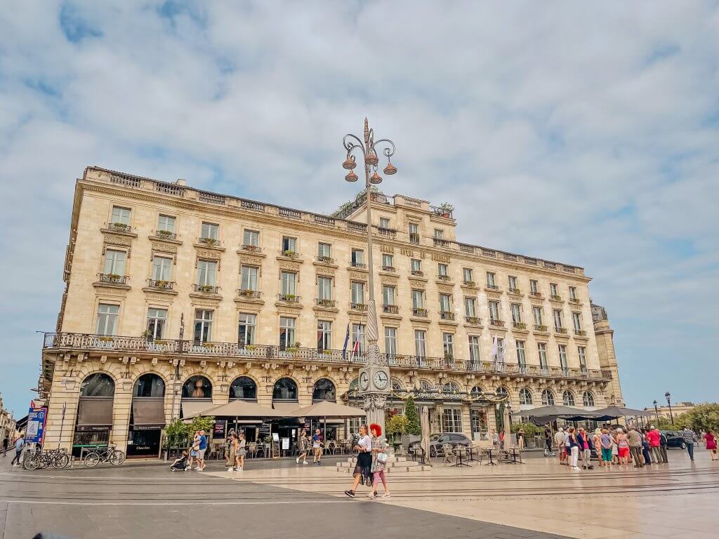 The exterior of the Intercontinental Hotel Bordeaux France