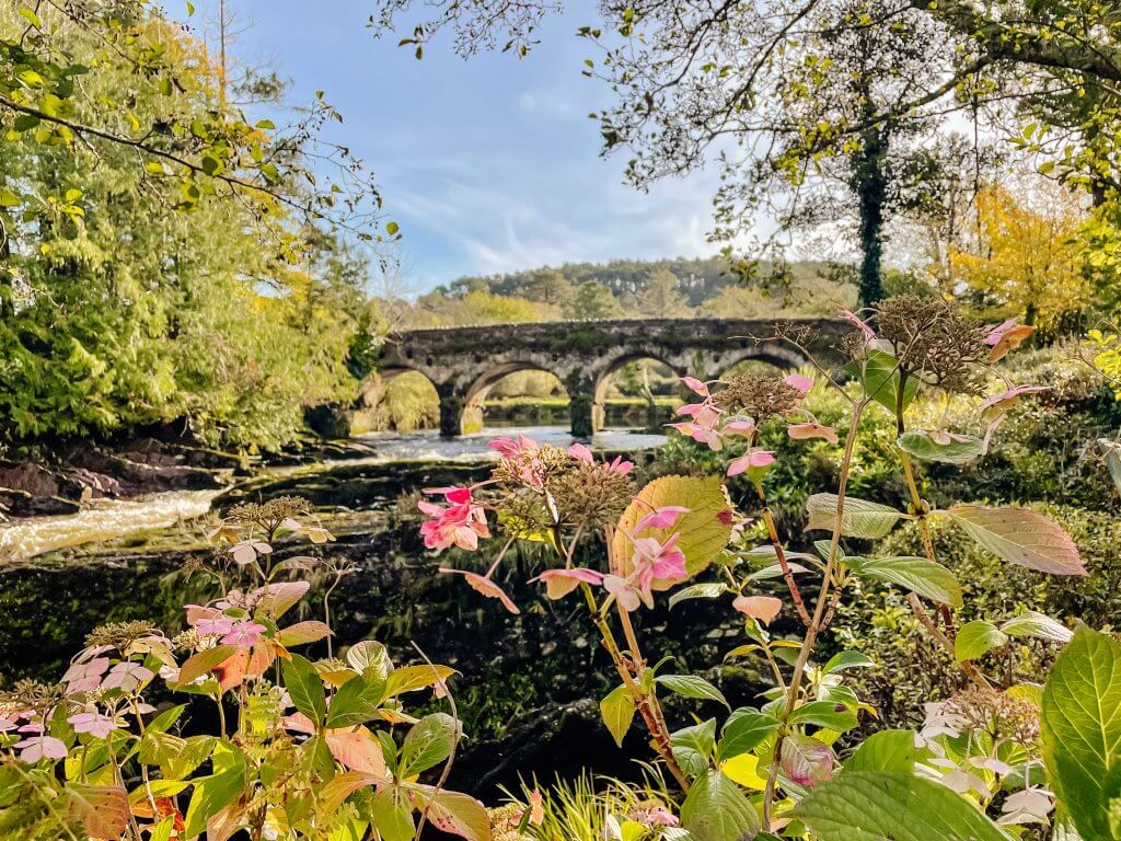 Breathtaking view of the bridge at Sheen Falls Lodge, showcasing its idyllic location amid Kenmare's scenic beauty.