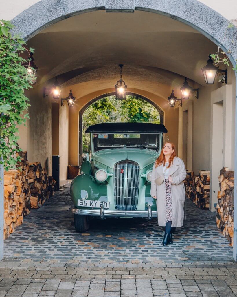 1936 Buick at Sheen Falls Lodge one of Ireland's best 5-star hotels, located in Kenmare, Ireland.