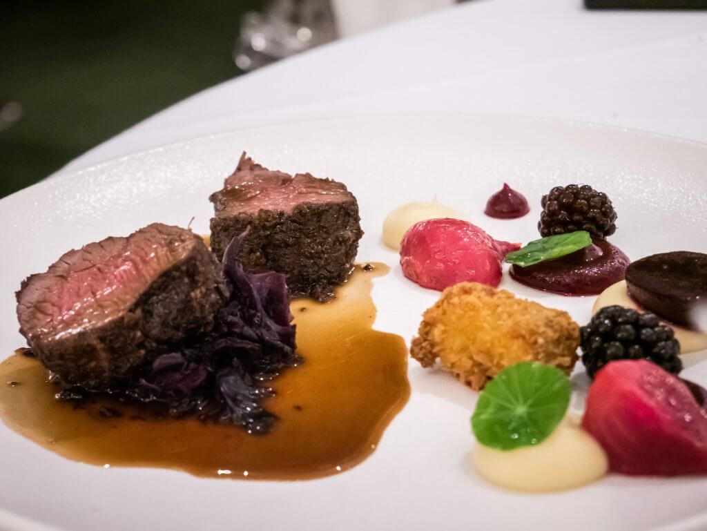 Luxury dining at Sheen Falls Lodge, Kenmare, Ireland.