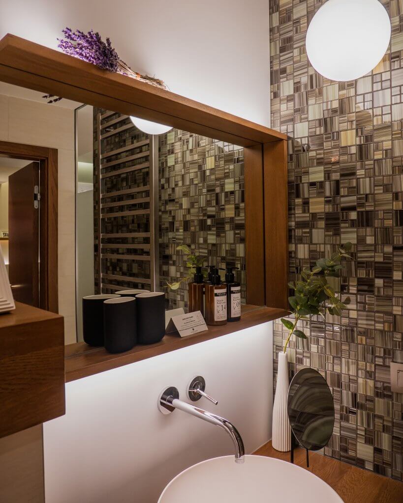 Bathroom at Mosaic House Design Hotel Prague a unique hotel in Prague Czechia
