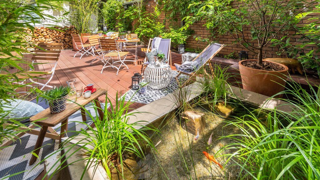 Secret garden in Mosaic House Design hotel a unique boutique hotel in Prague