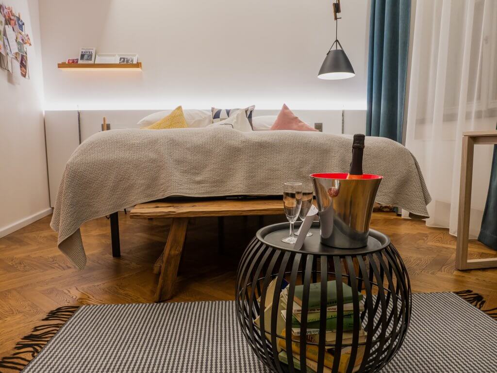 Comfort bedroom at Mosaic House Design Hotel Prague a unique hotel in Prague Czechia