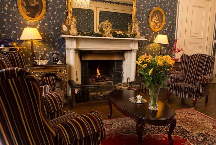 William Morris living roomof Inch House in Tipperary Ireland