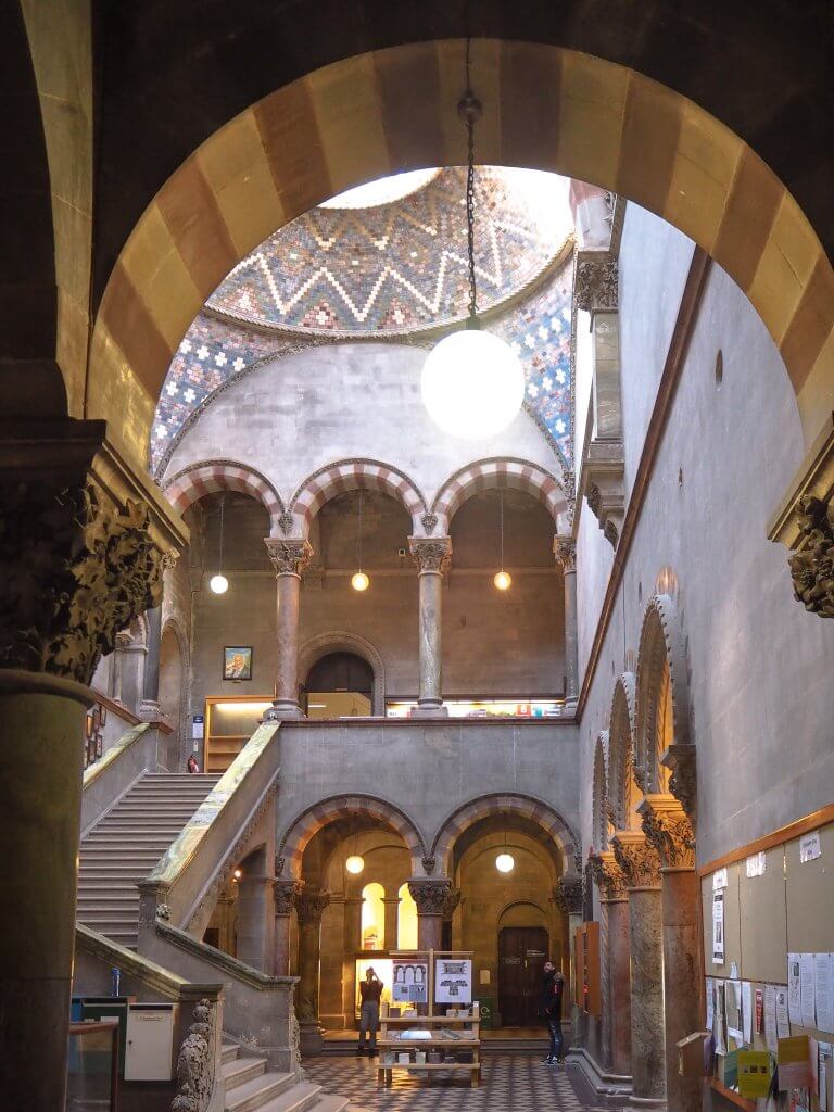 interior of the museum building in Trinity College Dublin