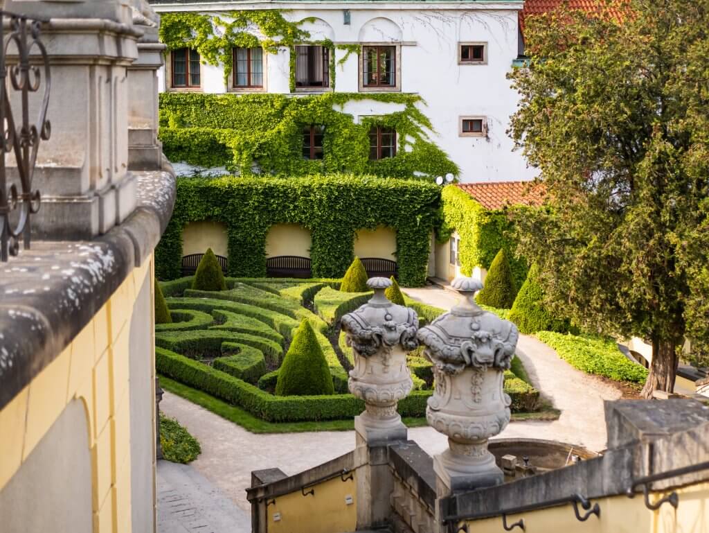 Baroque Vrtbovska gardens in Prague