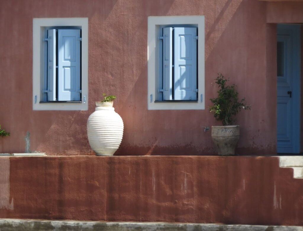 Traditional houses in Kefalonia Greece