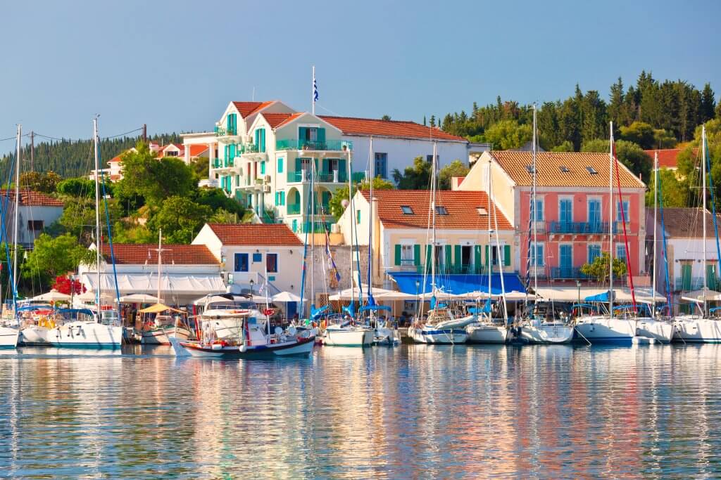 Charming fishing village of Fiskardo Kefalonia