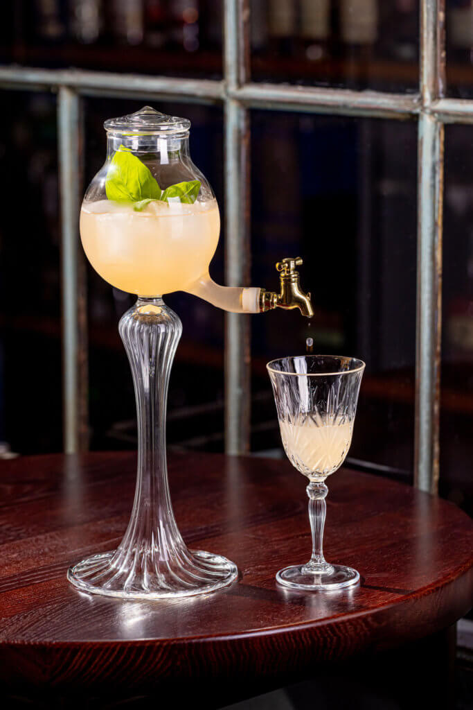 Cocktail at the famous Hemingway Bar in Prague