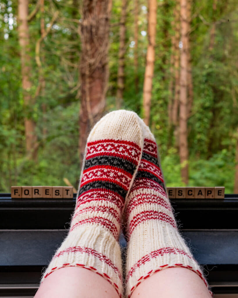 Knitted woolen socks