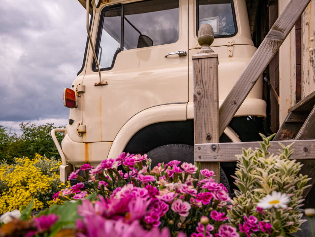 Converted Bedford Horsebox, a unique place to stay in Northern Ireland