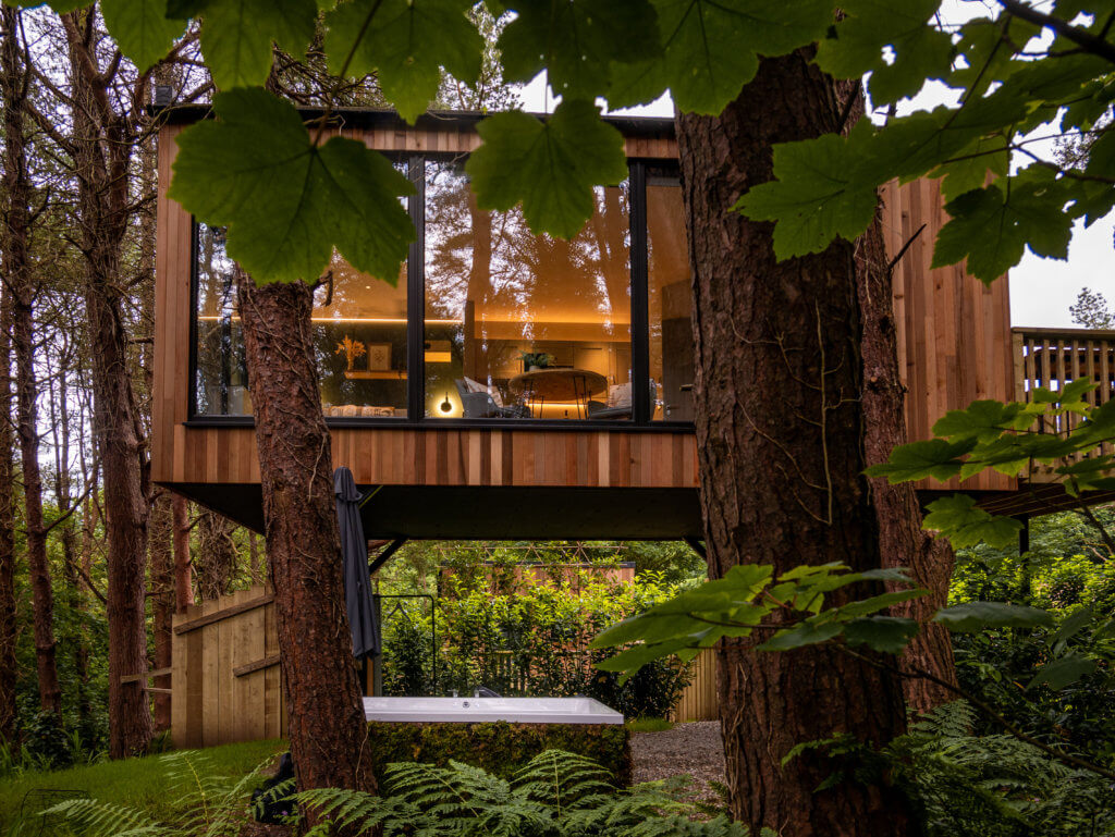 Enchanting treetop lodge set in the forest near Castlerock in Northern Ireland