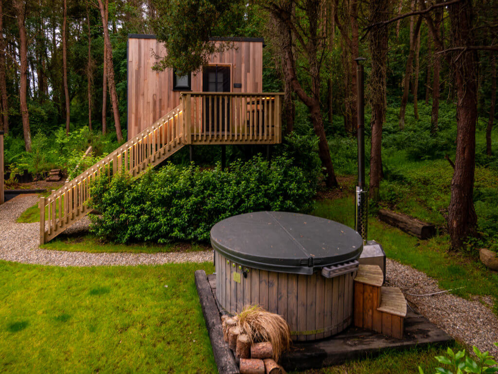 Burrenmore Nest treehouse in Northern Ireland.