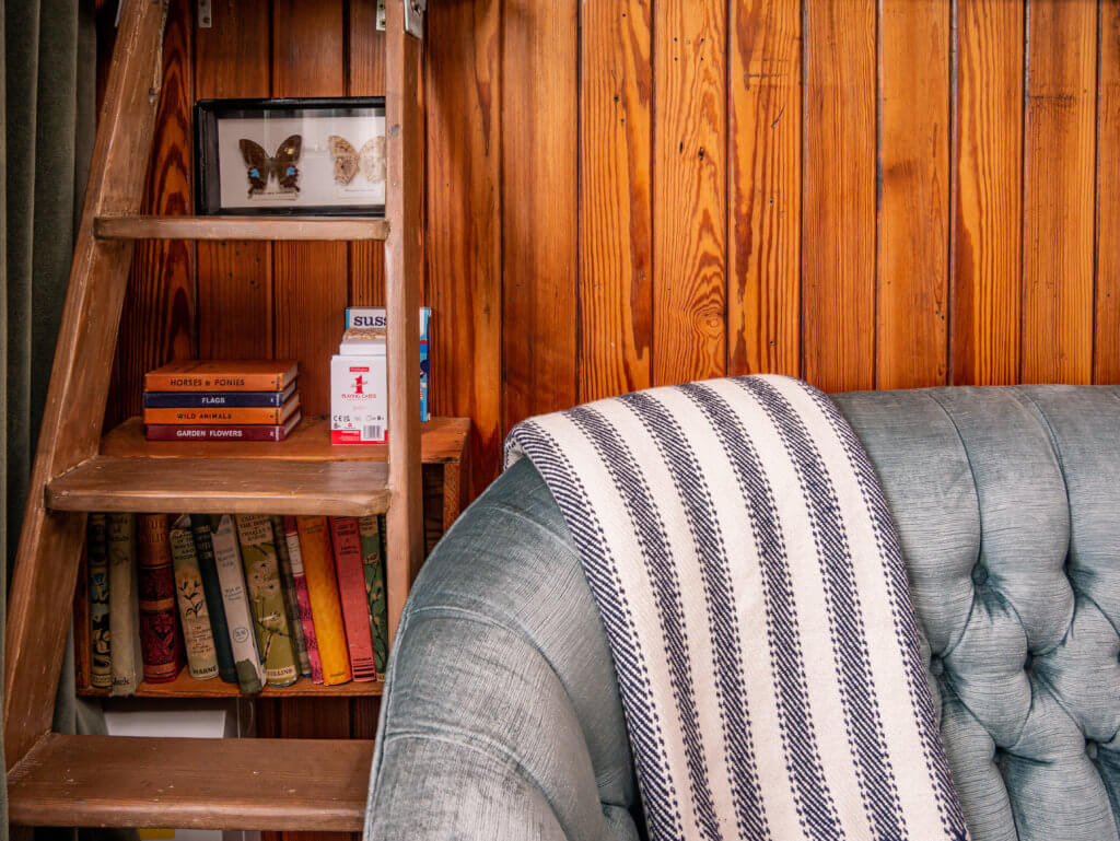 Vintage decor at The Oat Box Airbnb in Northern Ireland.