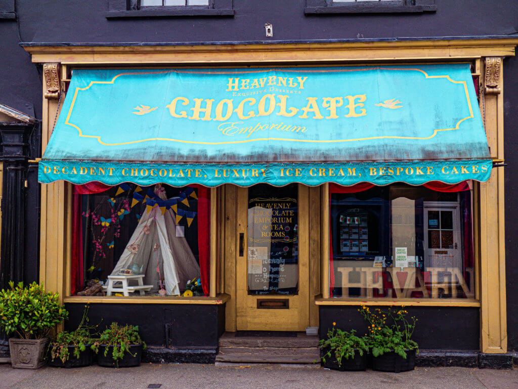 Chocolate emporium in Llandeilo West Wales