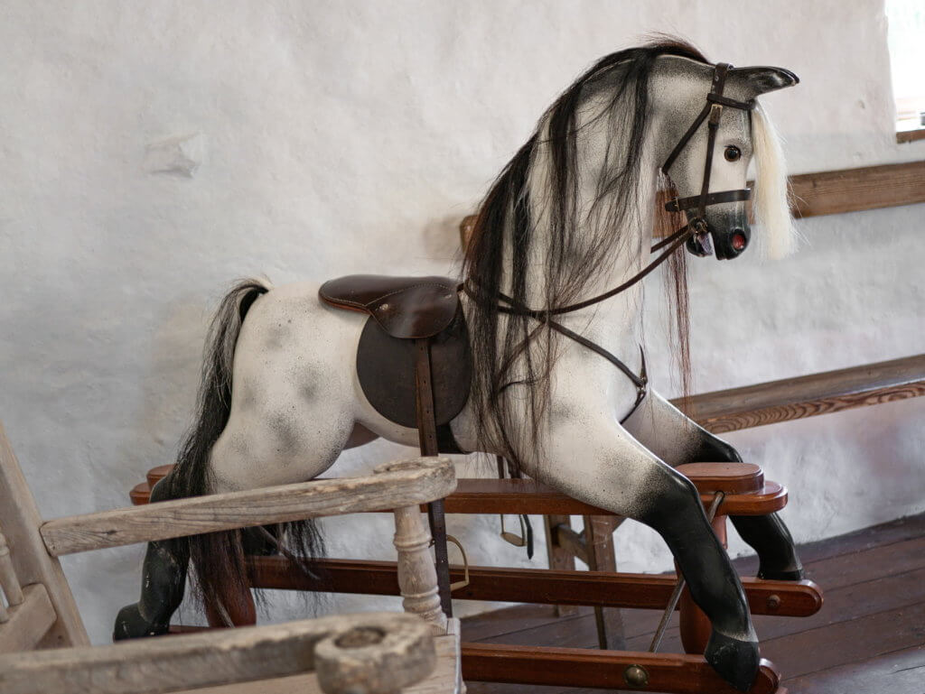 White Rocking Horse