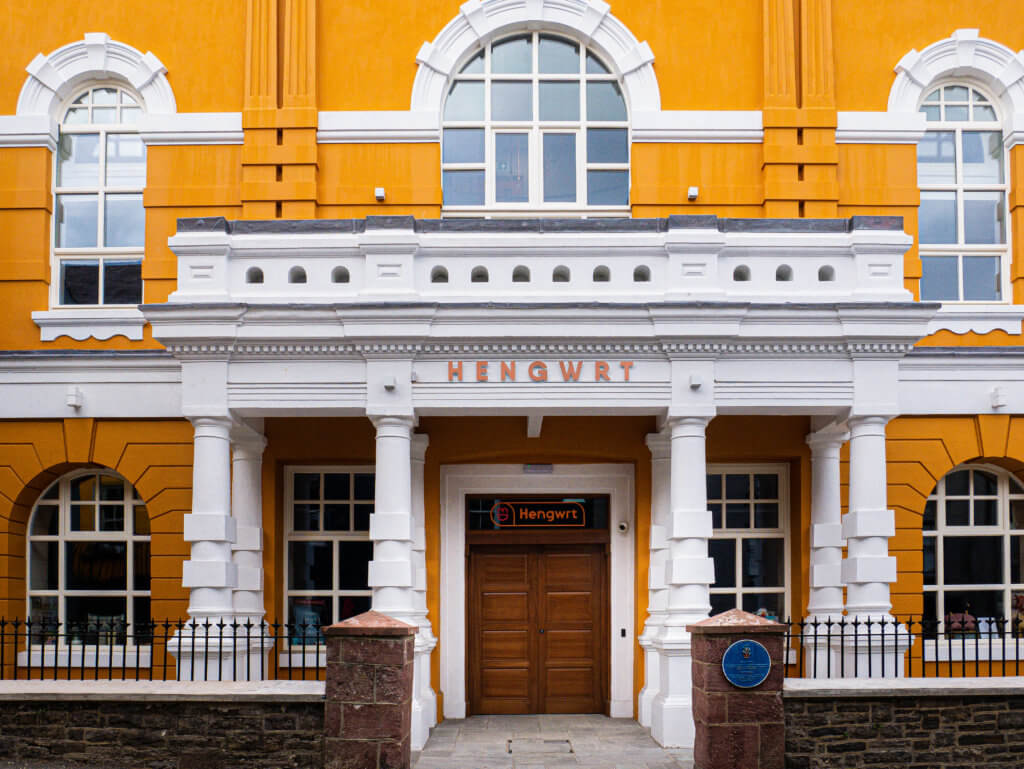Colourful building in Llandeilo West Wales