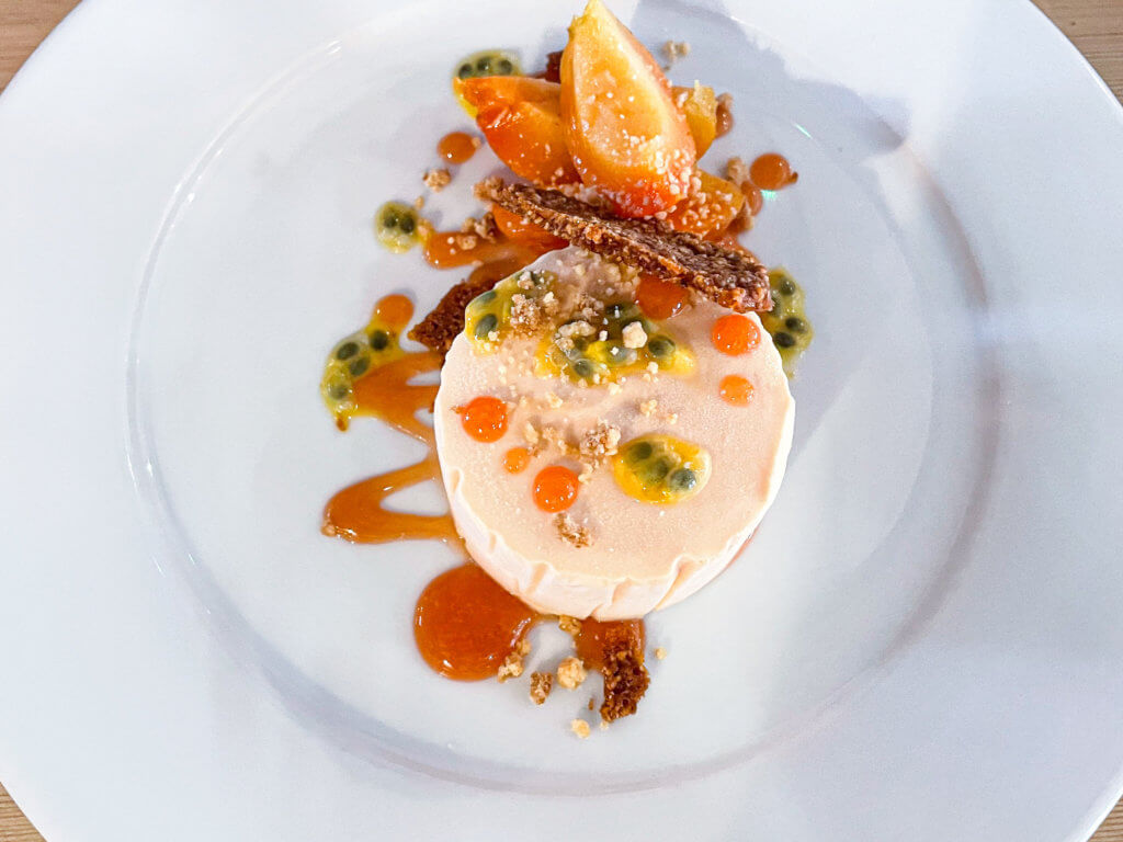 dessert served at Y Polyn restaurant in west wales