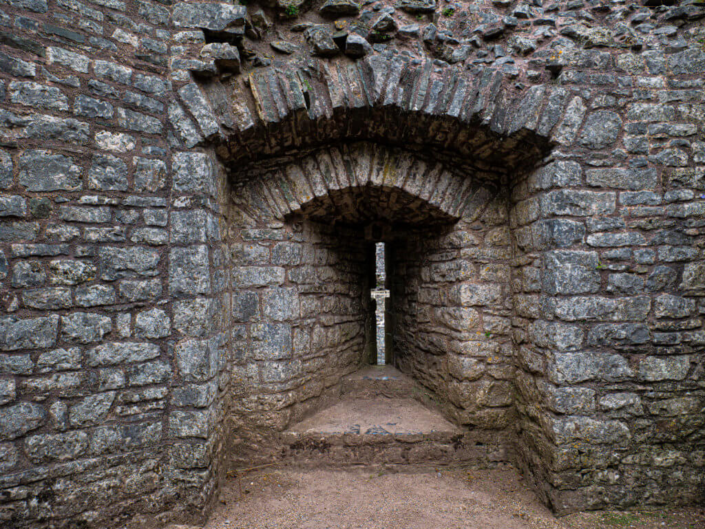 Romantic castle ruins in wales