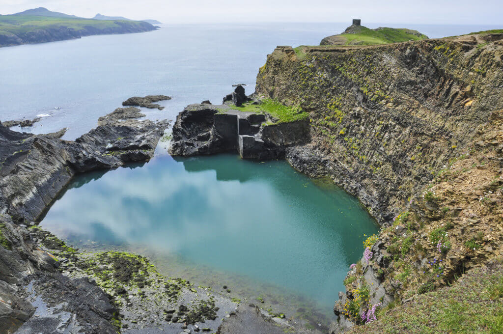 Blue Lagoon at Abbereidy in West Wales