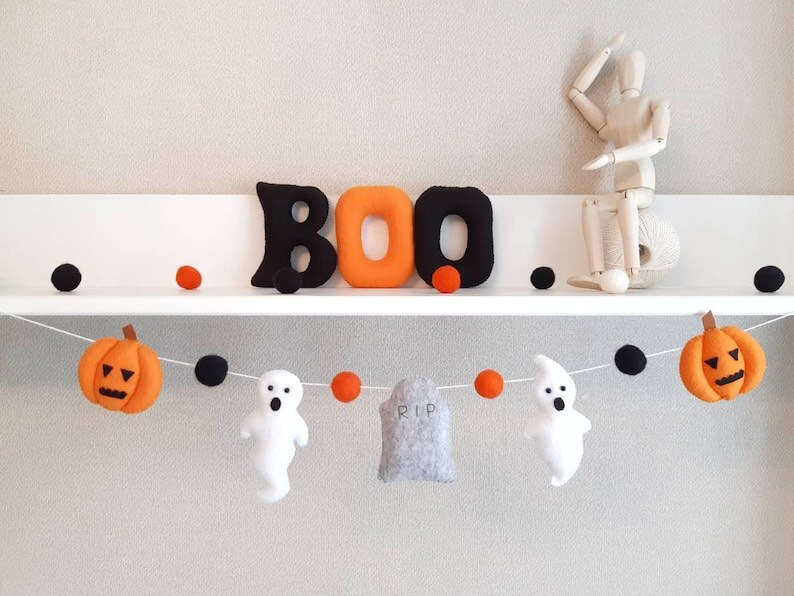 Felt Halloween Garland