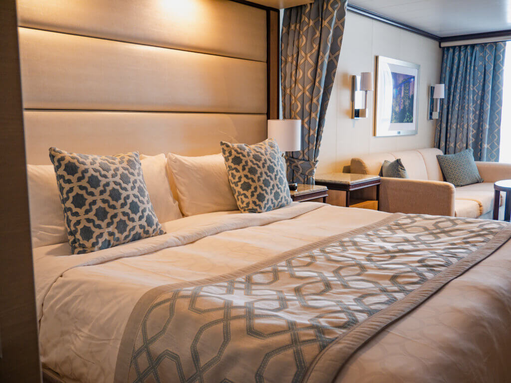 Mini-suite onboard Sky Princess Cruise Ship