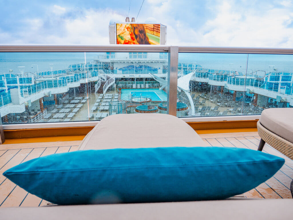 Balcony of the Sky Suite onboard Sky Princess