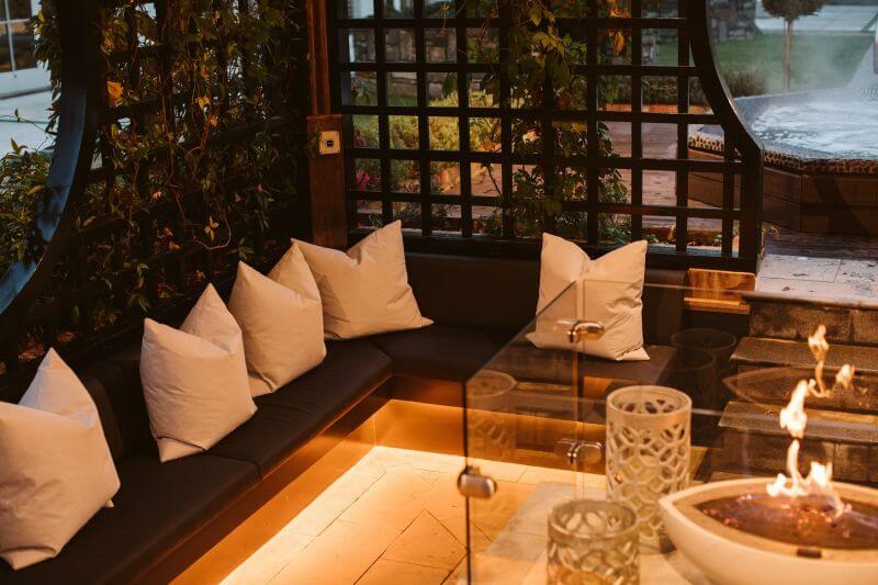 Relaxing seating area in Galgorm spa and resort