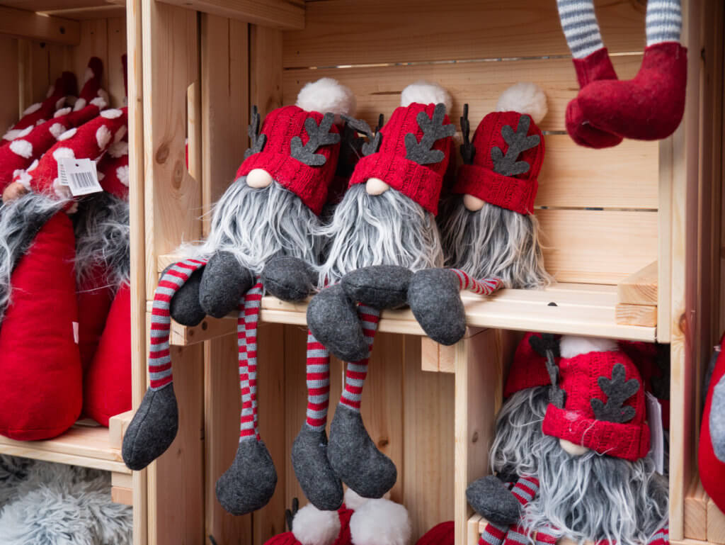 Christmas decorations for sale at Bath Christmas Market