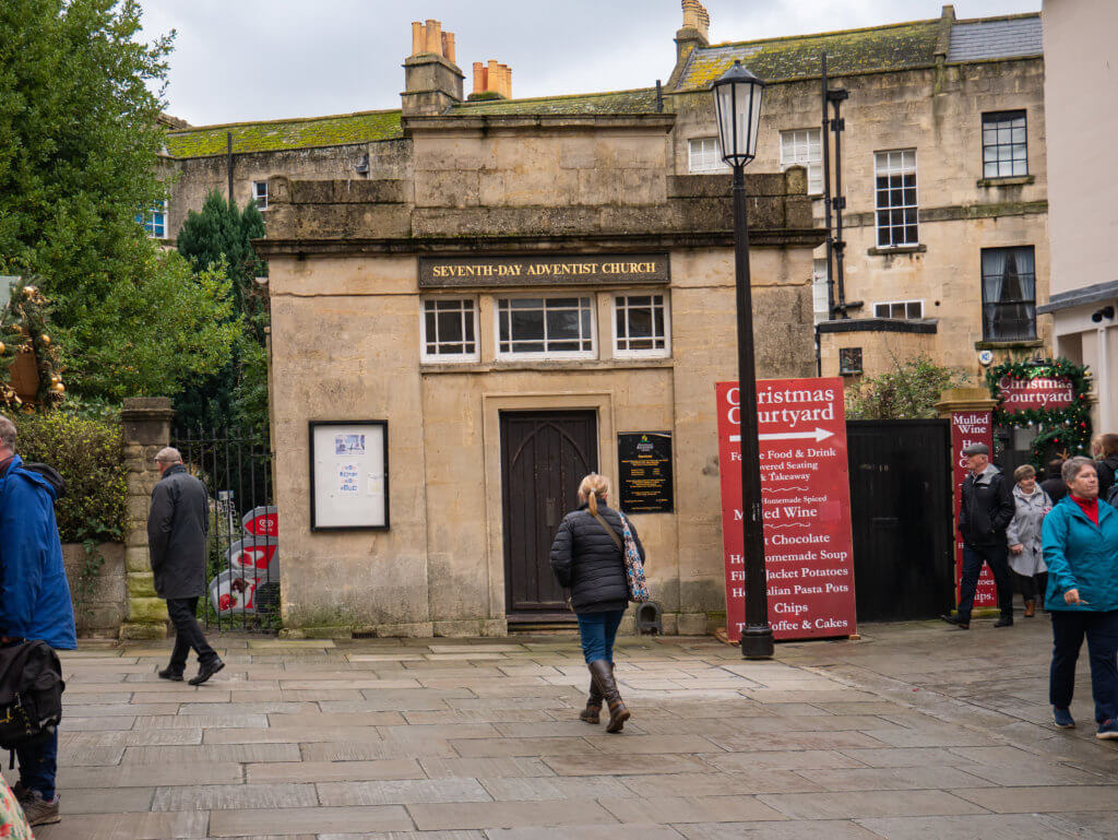 People enjoying Christmas in Bath