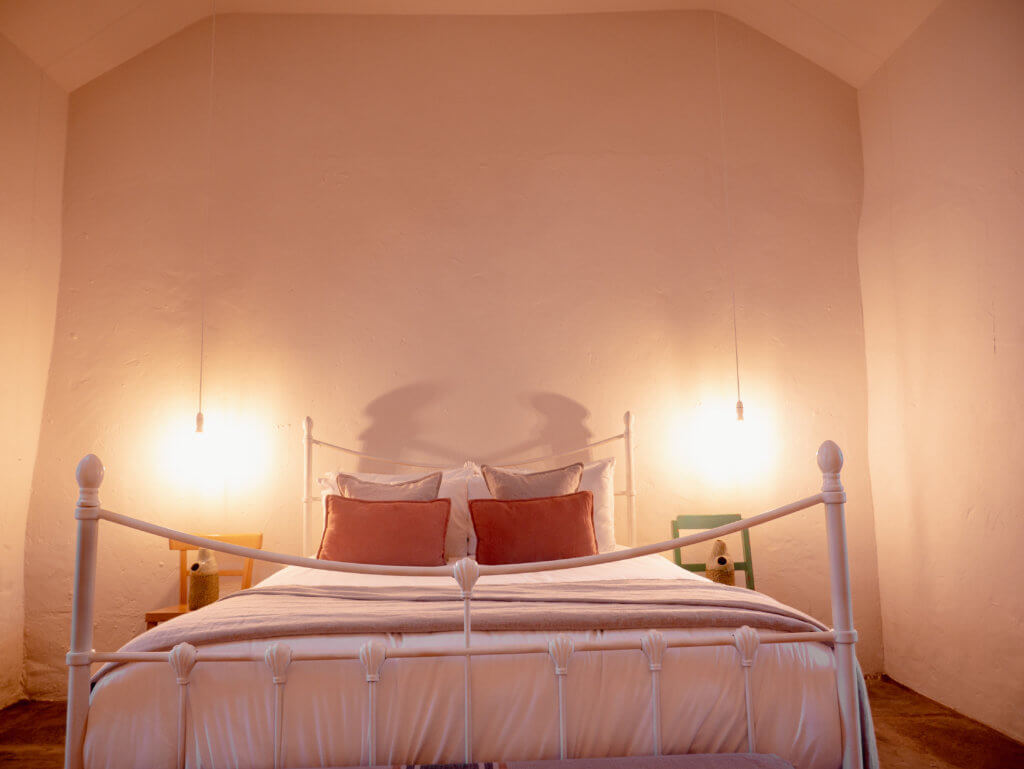 Charming rustic bedroom in Russells Cottage in Doolin Ireland