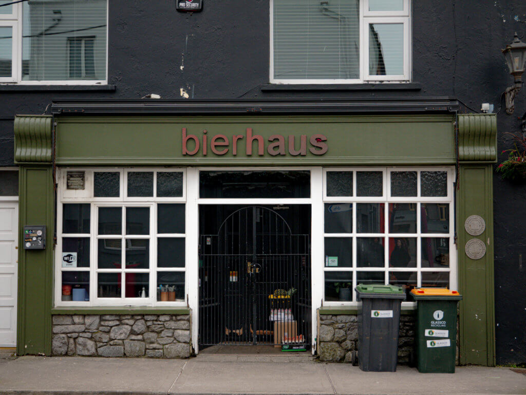 Exterior of Bierhaus in Galway's West End, one of the best pubs in Galway for food and craft beer.