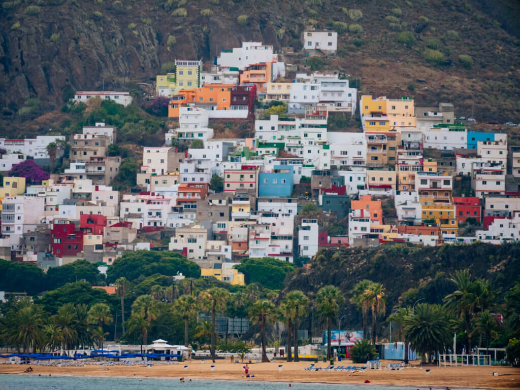 Playa de Las Teresitas in Tenerife, Canary Islands in Spain