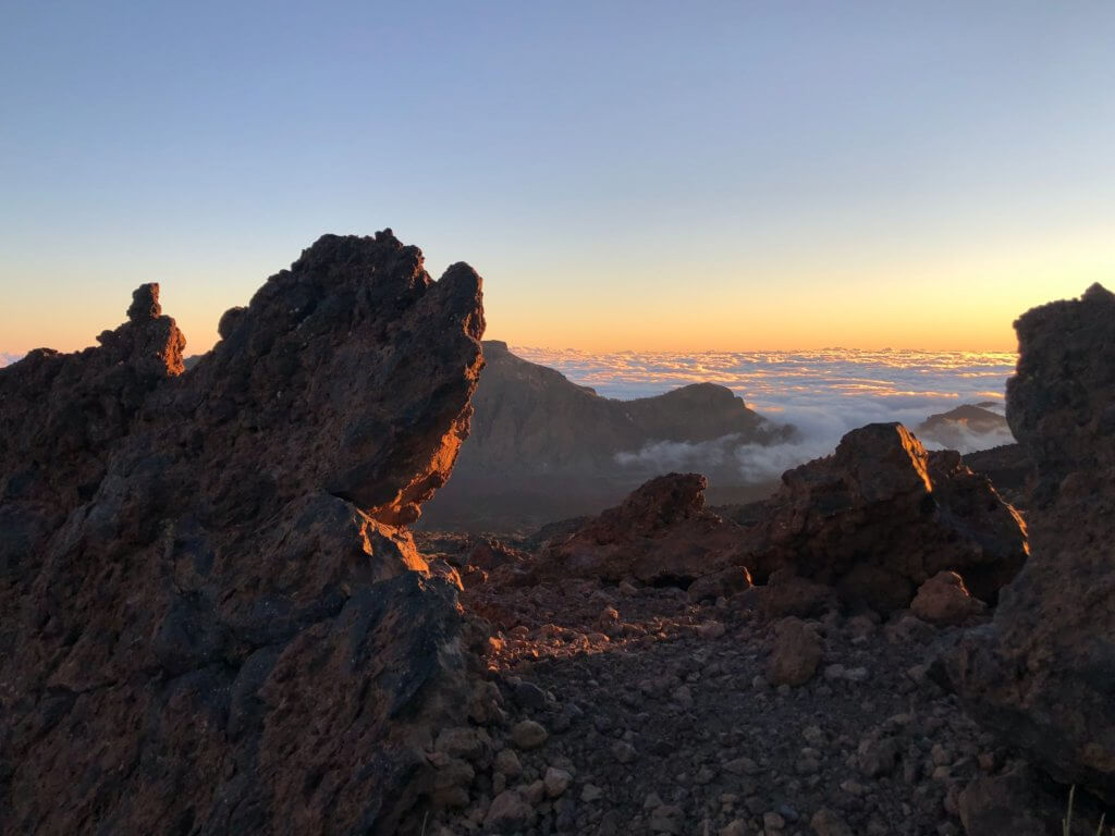 Unique lava rock formations at Mount Teide in Tenerife. A must see place on a Tenerife road trip