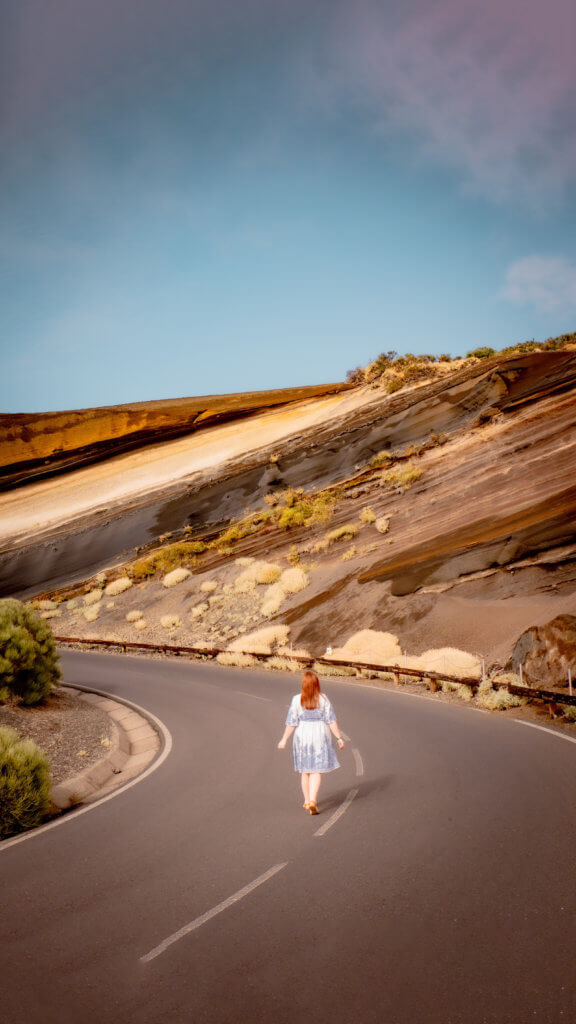 Unusual geological formations in the volcanic rock in Mount Teide National Park