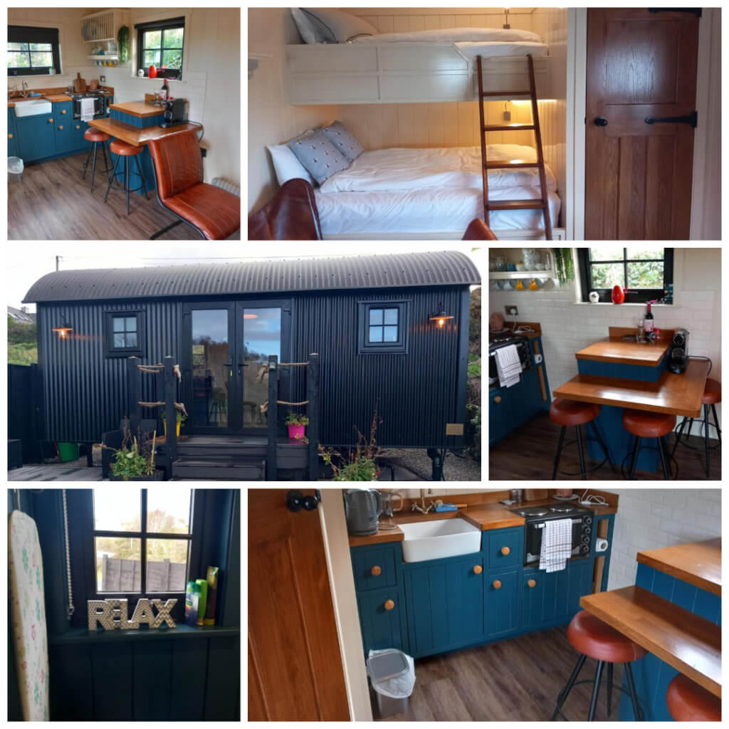 Shepherds Hut unique accommodation Westport Ireland