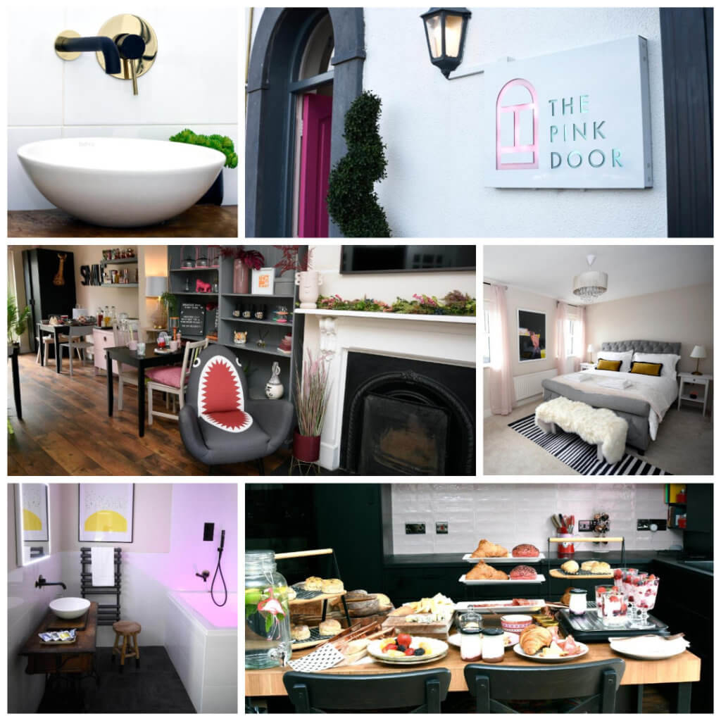 Images from the Pink Door a unique place to stay in Westport Ireland.