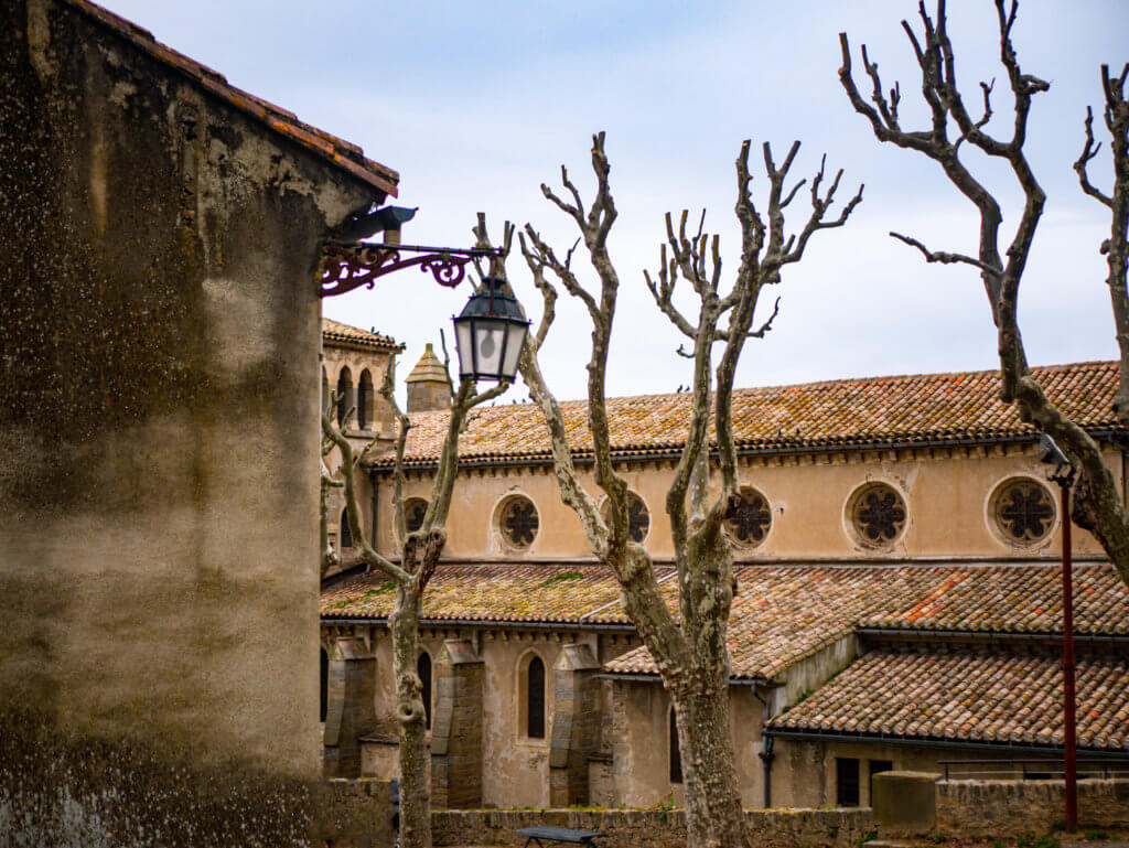 Medieval church in Carcassonne France