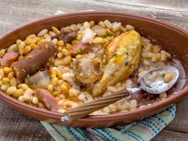 Cassoulet at a restaurant in Carcassonne
