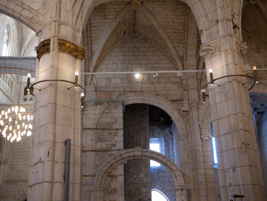 Vitoria Gasteiz Interior of Santa Maria Cathedral in Spain