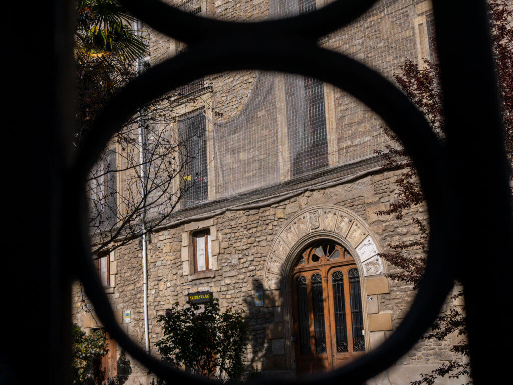 Palace under renovation in Vitoria Gasteiz Spain