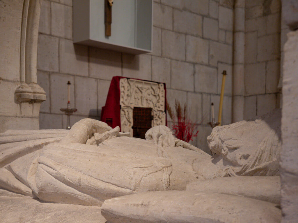 Vitoria Gasteiz Statue in Santa Maria Cathedral in Basque Country