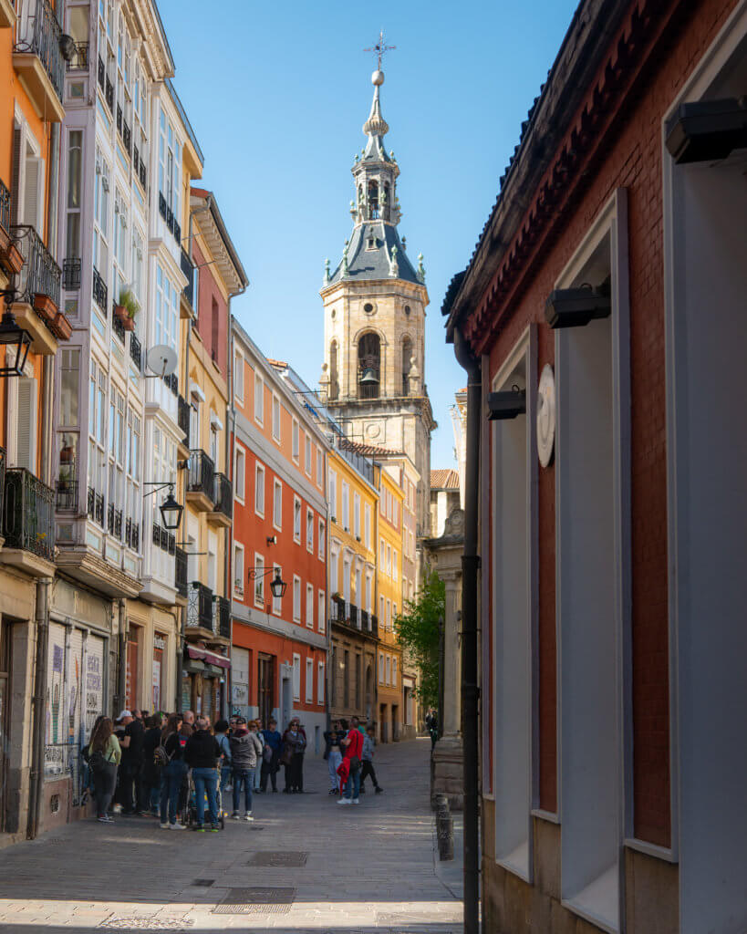Colourful streets in Vitoria-Gasteiz