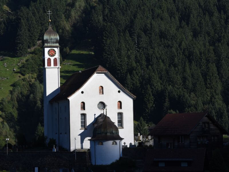Wassen Church three times