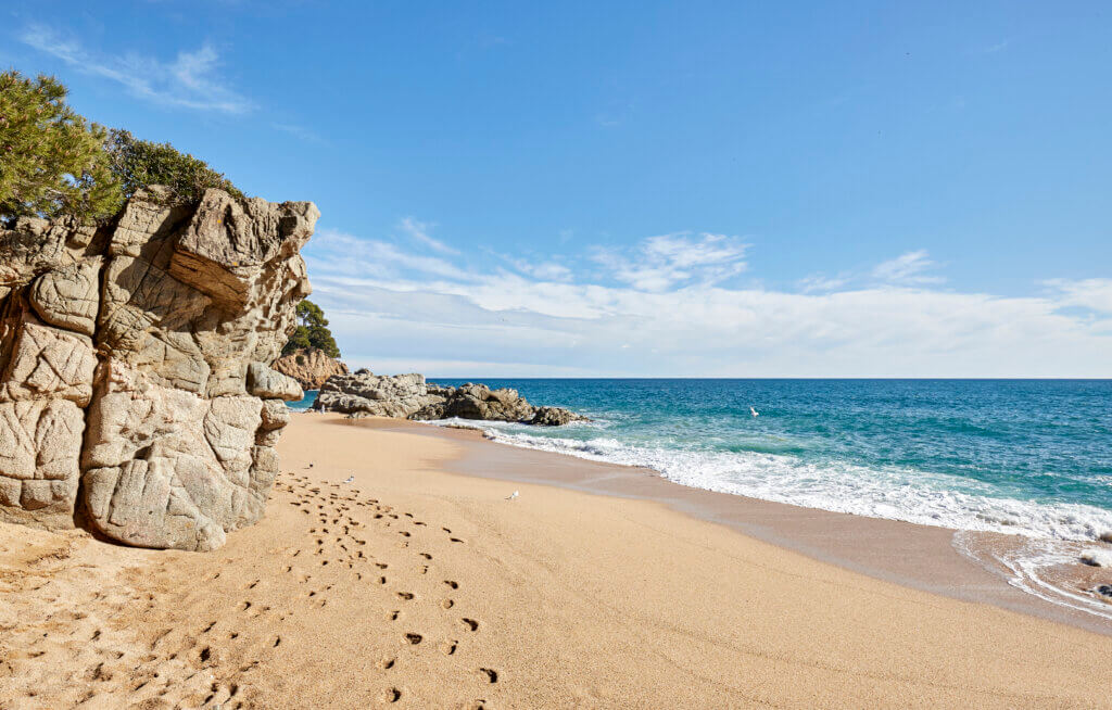 Sa Boadella Cove in Lloret de Mar Spain