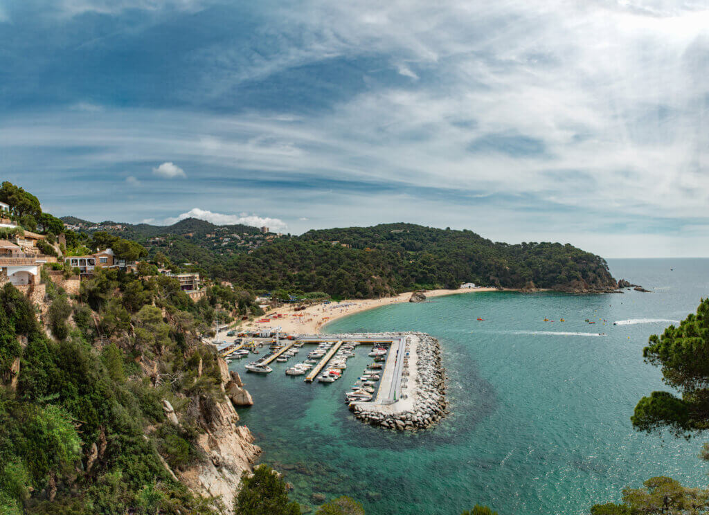 Marina at Cala Canyelles in Lloret de Mar
