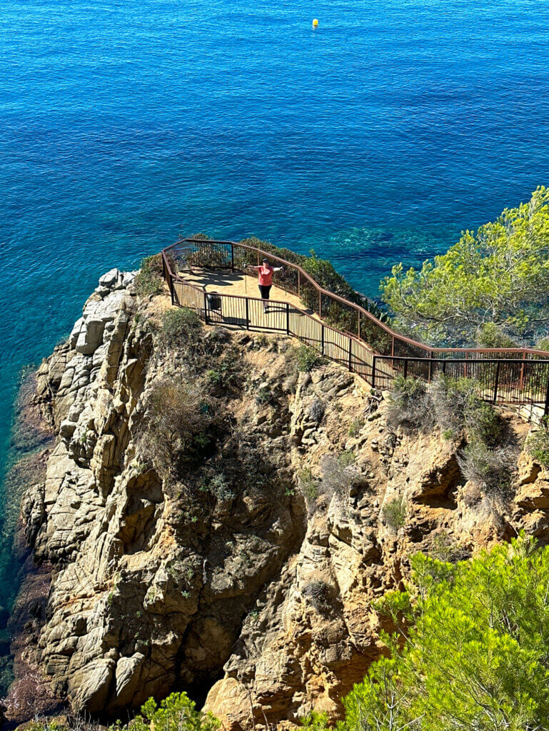 Coastal footpath in Lloret de Mar