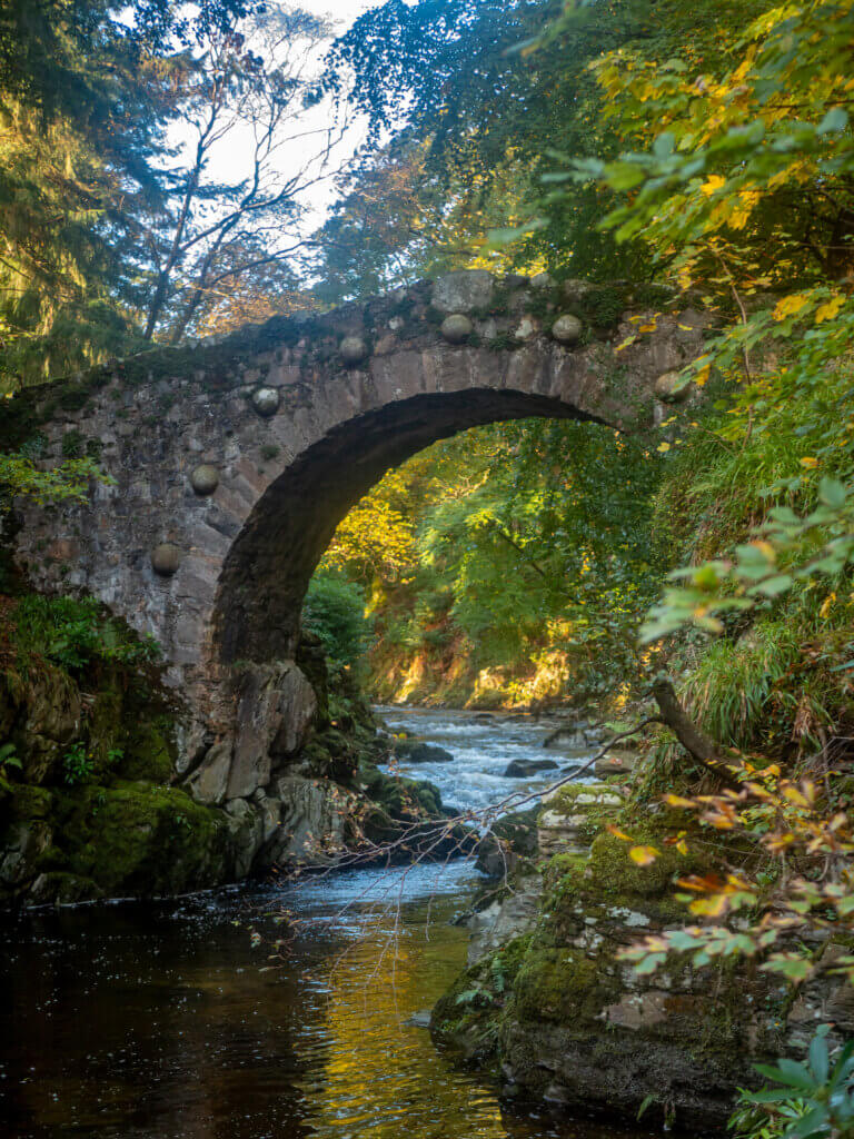 Fairytale bridge in Tollymore Forest Park.