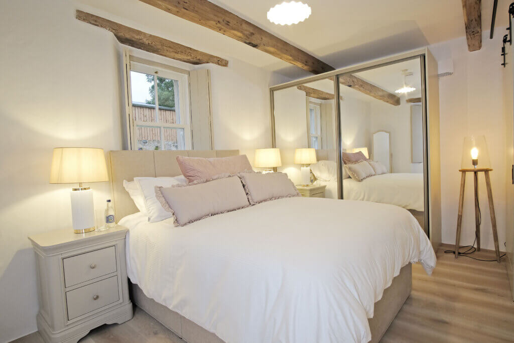 Cosy bedroom in an Irish cottage in Tipperary, Ireland.